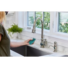 Tefal Pure Pop DT2024E1 Handheld Fabric Steamer 1300W - Effortless Wrinkle Removal in Green!